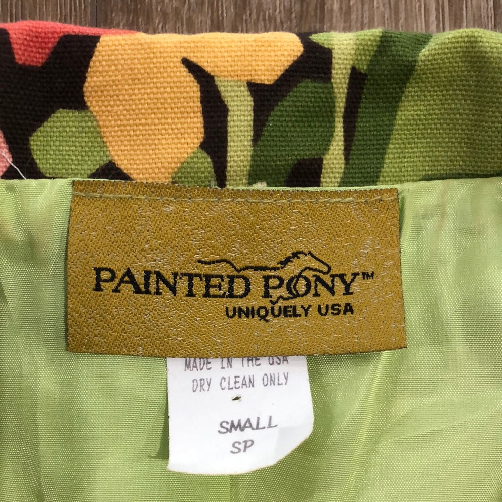 Like new - PAINTED PONY Women's 100% Cotton Floral Blazer Jacket - Picture 2 of 10